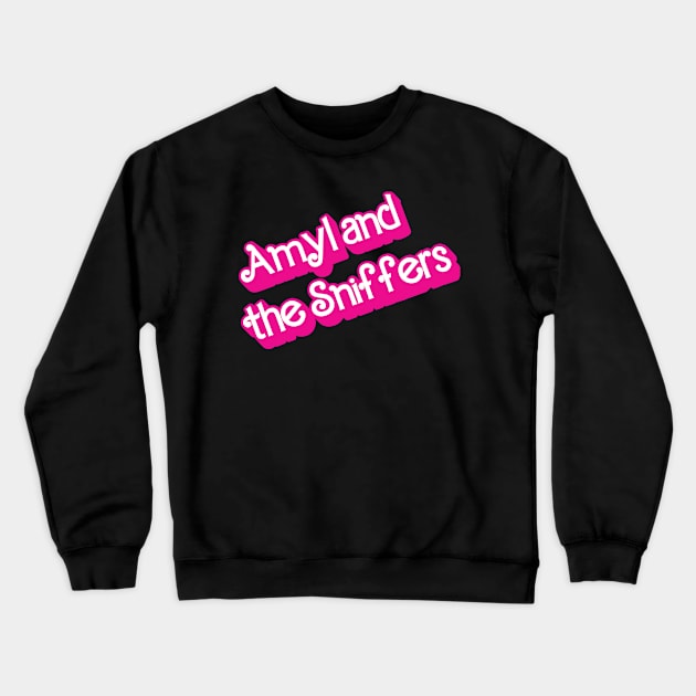 Amyl and the Sniffers x Barbie Crewneck Sweatshirt by 414graphics